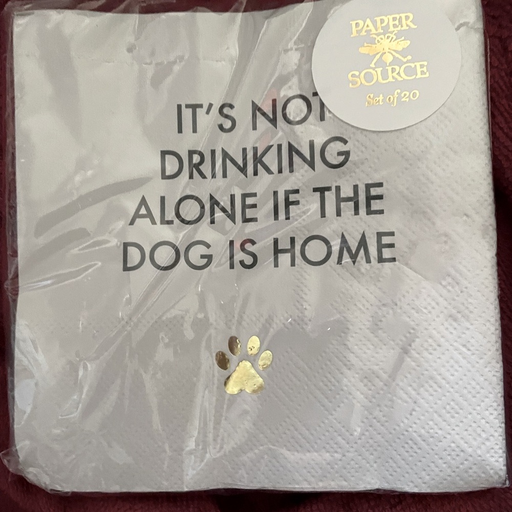 Paper Source Dog Quote Napkins